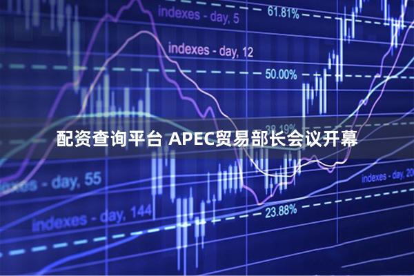 配资查询平台 APEC贸易部长会议开幕